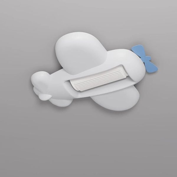 Contemporary Creative Cartoon Airplane Cloud PE Shade LED Kids Flush Mount Ceiling Invisible Bladeless Fan Light For Bedroom - Image 12