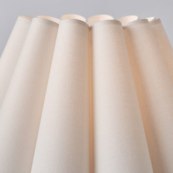 Traditional Vintage Fabric Flower Bouquet Shade Solid Wood 1-Light Table Lamp For Bedroom - Image 5