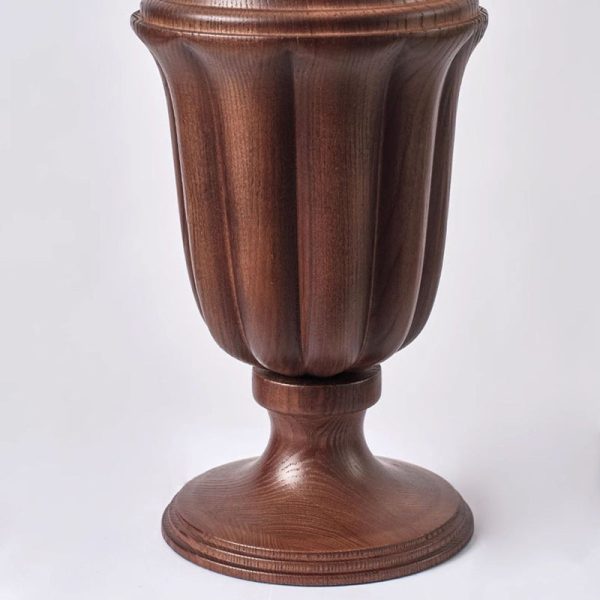 Traditional Vintage Fabric Flower Bouquet Shade Solid Wood 1-Light Table Lamp For Bedroom - Image 7