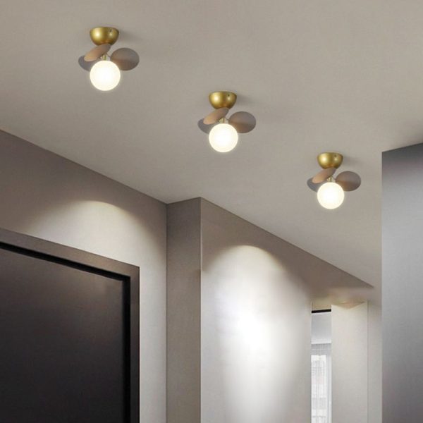 Contemporary Scandinavian Colorful Flower Orb Metal Glass Acrylic 1/4/6/8 Light Semi-Flush Mount Ceiling Light For Bedroom - Image 13