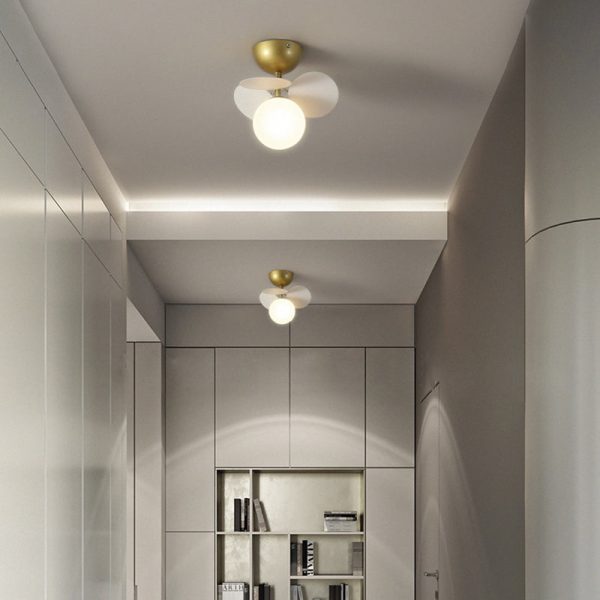 Contemporary Scandinavian Colorful Flower Orb Metal Glass Acrylic 1/4/6/8 Light Semi-Flush Mount Ceiling Light For Bedroom - Image 14