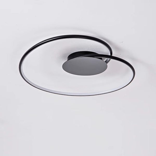 Contemporary Creative Heart Round Iron Aluminum Silicone Semi-Flush Mount Ceiling Light For Bedroom - Image 11