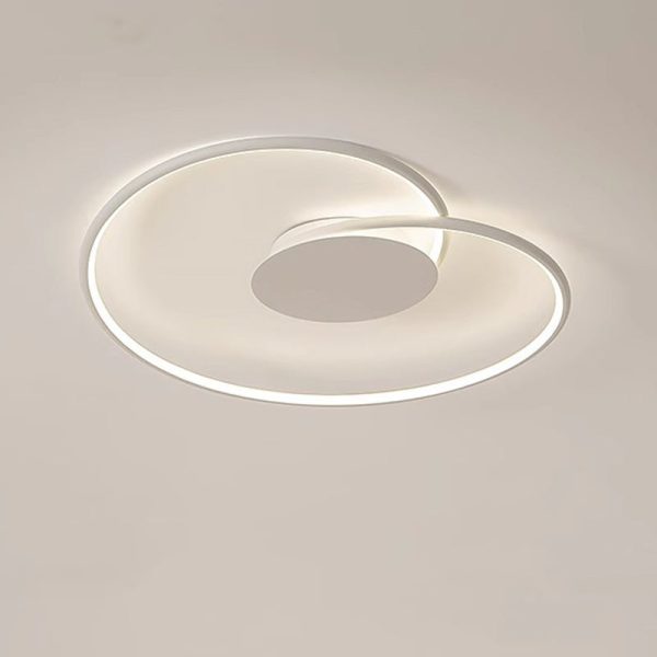 Contemporary Creative Heart Round Iron Aluminum Silicone Semi-Flush Mount Ceiling Light For Bedroom - Image 16