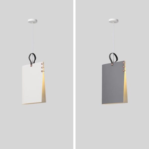 Contemporary Creative Book Rectangle Iron Fabric 1-Light Pendant Light For Bedroom - Image 15