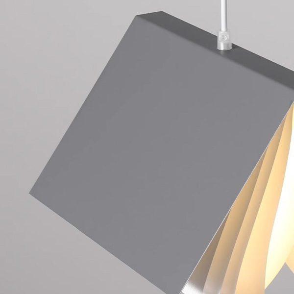 Contemporary Creative Book Rectangle Iron Fabric 1-Light Pendant Light For Bedroom - Image 5