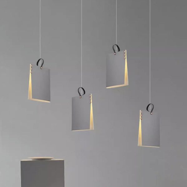 Contemporary Creative Book Rectangle Iron Fabric 1-Light Pendant Light For Bedroom - Image 13