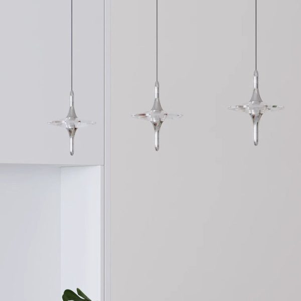 Modern Simplicity Cone Metal Crystal LED Pendant Light For Bedroom - Image 12