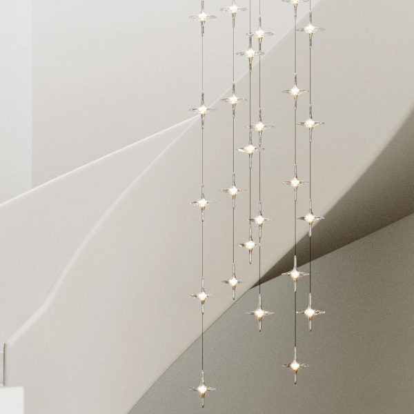 Modern Simplicity Cone Metal Crystal LED Pendant Light For Bedroom - Image 9