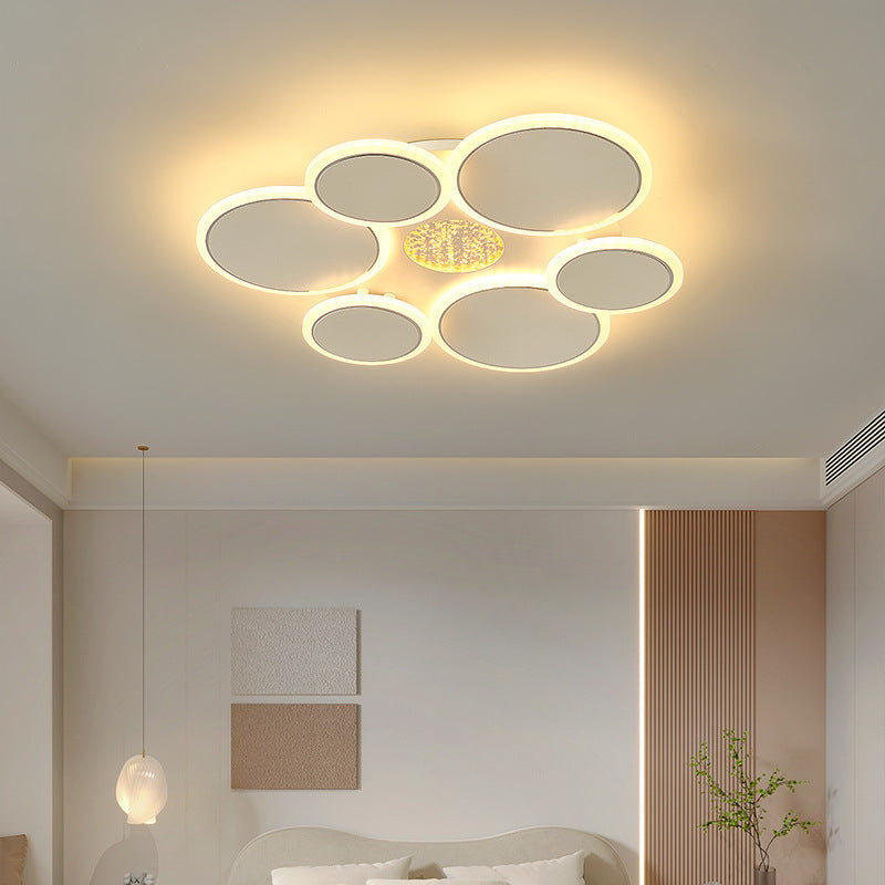 BS-Lighting-LP01475-13.jpg Contemporary Scandinavian Multiple Circle Iron Acrylic LED Semi-Flush Mount Ceiling Light For Bedroom - Image 1