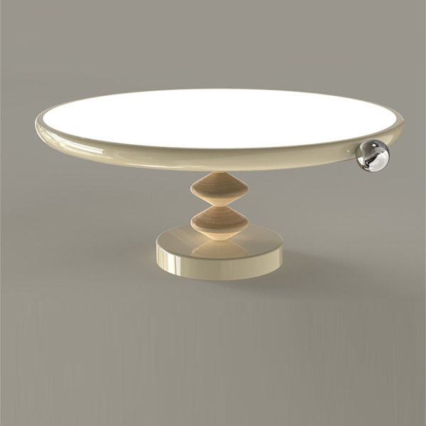 Contemporary Retro Round Iron PVC LED Semi-Flush Mount Ceiling Light For Bedroom - Image 17