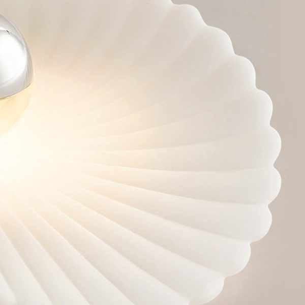 Modern Eclectic Flower Iron Aluminum PVC LED Semi-Flush Mount Ceiling Light For Bedroom - Image 9