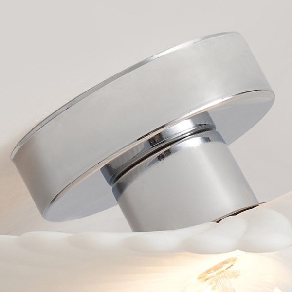 Modern Eclectic Flower Iron Aluminum PVC LED Semi-Flush Mount Ceiling Light For Bedroom - Image 10