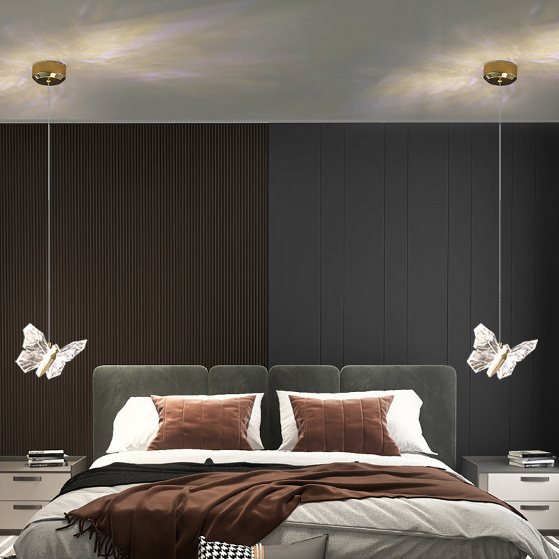 BS-Lighting-LW00549-7.jpg Contemporary Creative Butterfly Acrylic Zinc LED Pendant Light For Living Room - Image 1