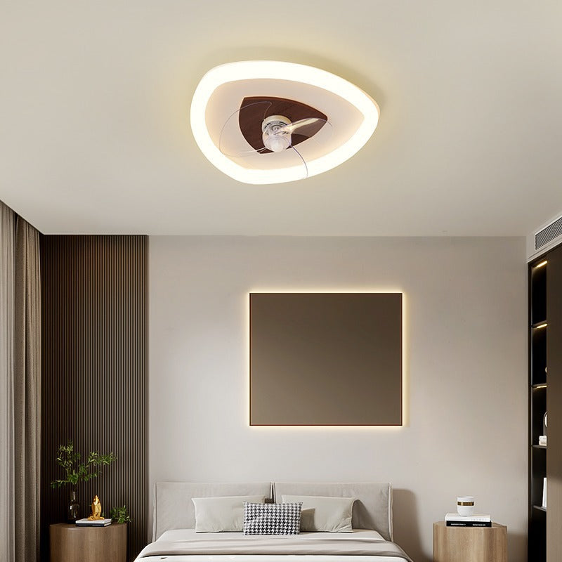 BS-Lighting-LW01595-14.jpg Modern Art Deco Triangle Pentagram Square PVC Aluminum LED Flush Mount Ceiling Fan Light For Bedroom - Image 1