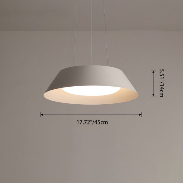 Modern Simplicity Bowl Round PE Iron LED Chandelier For Living Room - Image 4