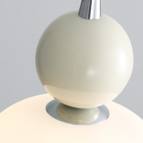 Contemporary Nordic Resin PE Ball Cylinder 1-Light Pendant Light For Bedside - Image 5