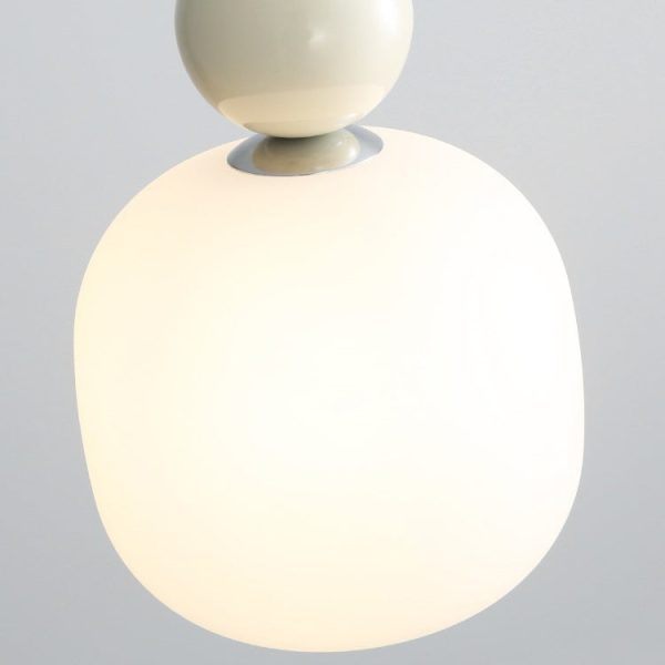Contemporary Nordic Resin PE Ball Cylinder 1-Light Pendant Light For Bedside - Image 6