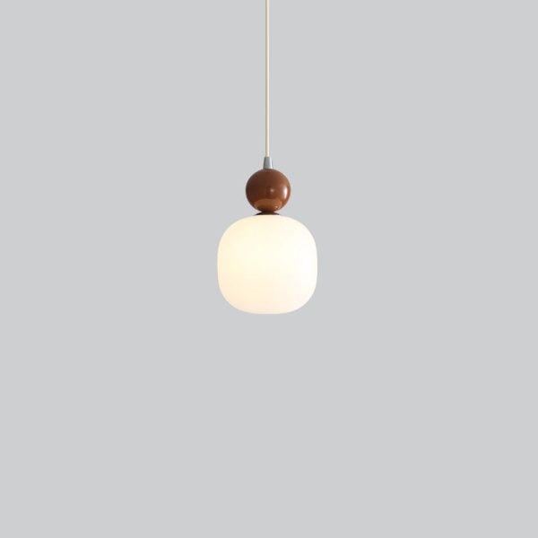 Contemporary Nordic Resin PE Ball Cylinder 1-Light Pendant Light For Bedside - Image 16
