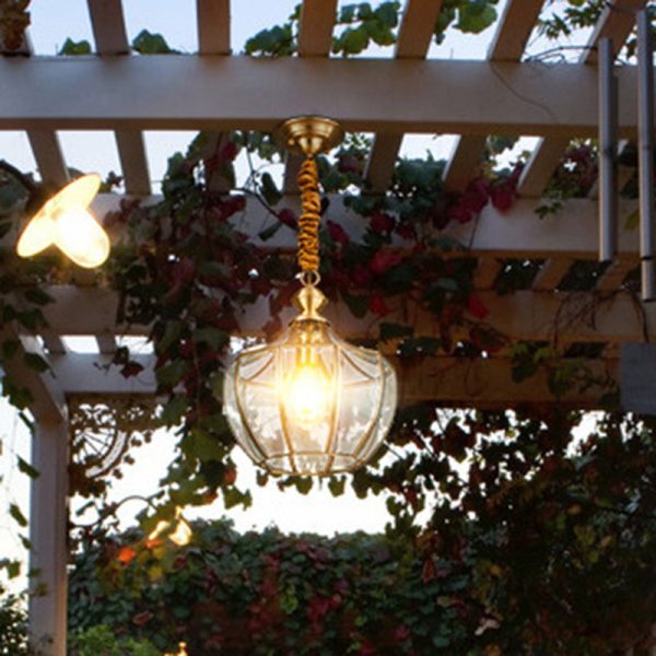 Modern Mid-century Waterproof Copper Glass Cage Rhombic Cylinder 1/3/4 Light Chandeliers For Outdoor Patio - Image 20