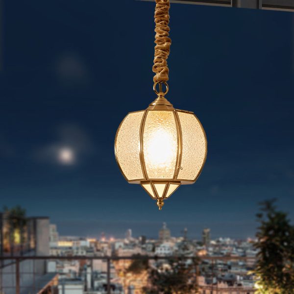 Modern Mid-century Waterproof Copper Glass Cage Rhombic Cylinder 1/3/4 Light Chandeliers For Outdoor Patio - Image 31