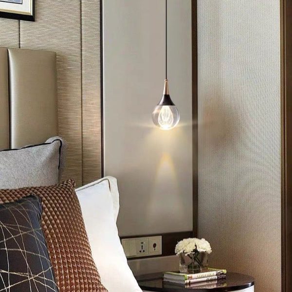 Contemporary Creative Aluminum Crystal Ball Deer Jellyfish Earth LED Pendant Light For Bedside - Image 3