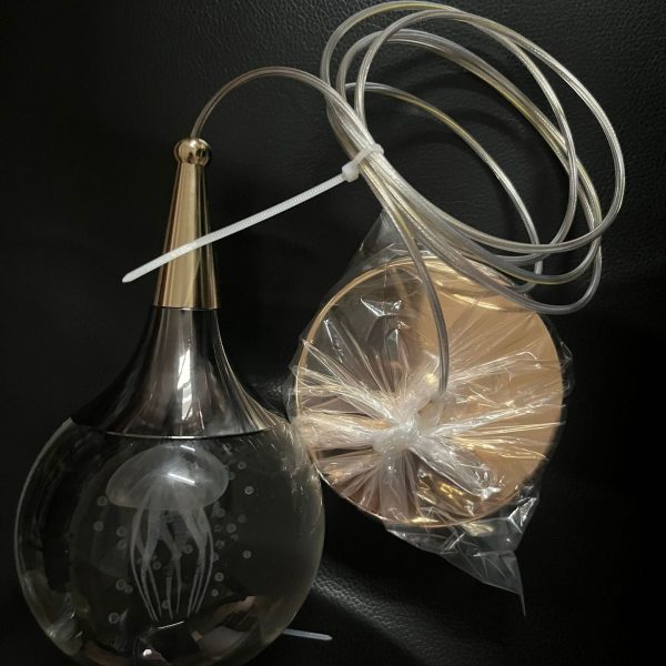 Contemporary Creative Aluminum Crystal Ball Deer Jellyfish Earth LED Pendant Light For Bedside - Image 9