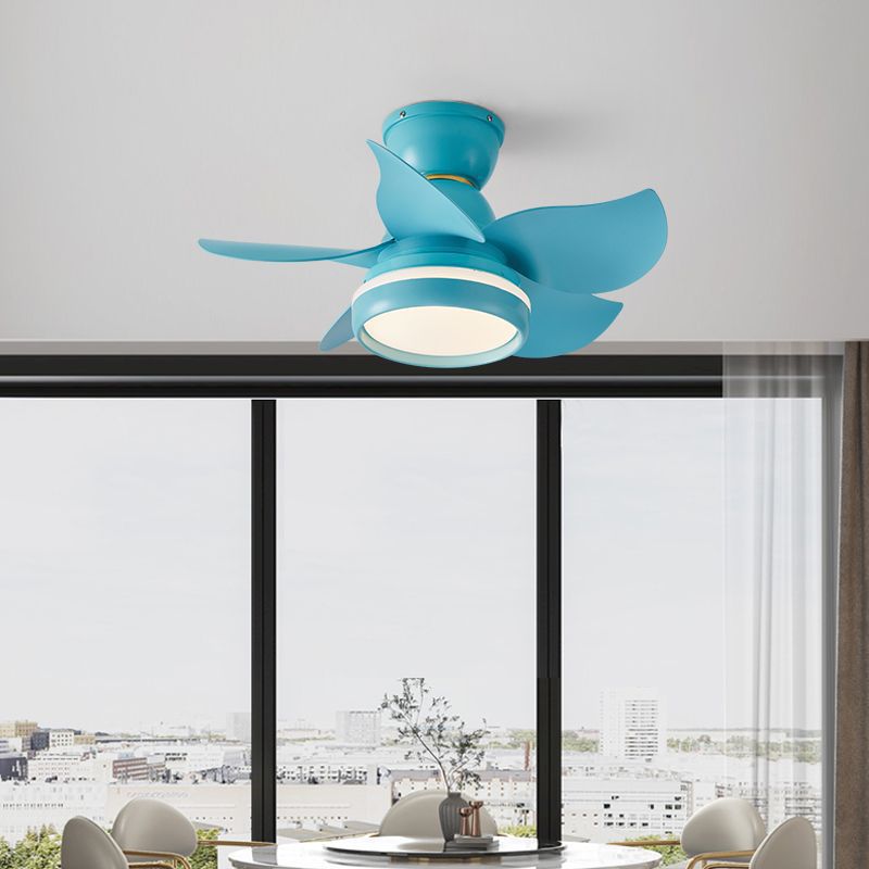 BS-Lighting-LX01548-1-5c0a4281-c3cc-4f23-b826-6dc3e005e88d.jpg Contemporary Scandinavian Acrylic ABS Metal Round Flower LED Semi-Flush Mount Ceiling Fan Light For Living Room - Image 1
