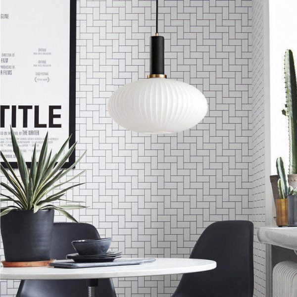 Contemporary Scandinavian Metal Glass Cylinder Striped Lantern 1-Light Pendant Light For Dining Room - Image 21