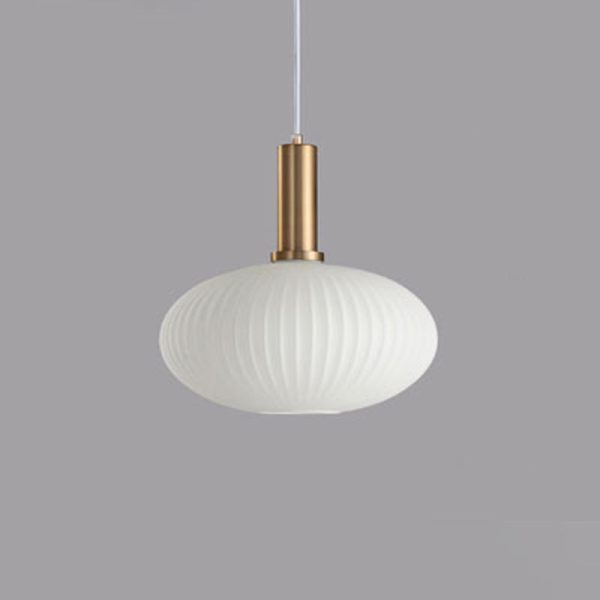 Contemporary Scandinavian Metal Glass Cylinder Striped Lantern 1-Light Pendant Light For Dining Room - Image 43