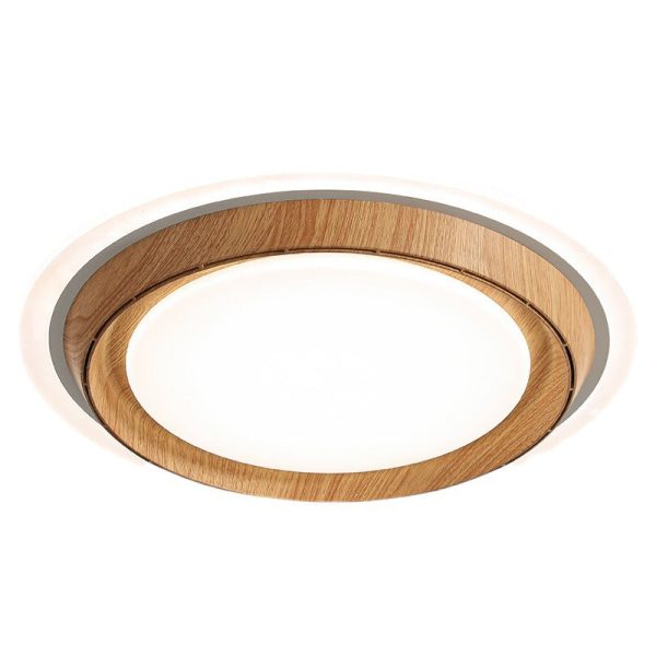 Modern Simplicity ABS PC Acrylic Round Lace LED Flush Mount Ceiling Bladeless Fan Light For Bedroom - Image 17