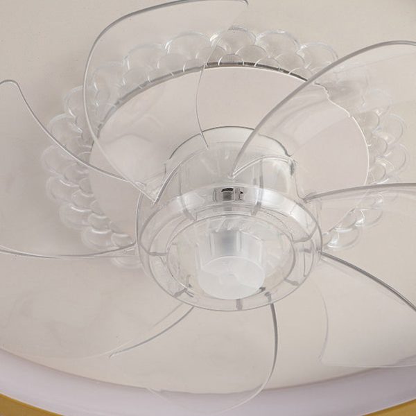 Modern Luxury Kids Round Crown Animal Acrylic ABS LED Flush Mount Ceiling Fan Light For Bedroom - Image 14