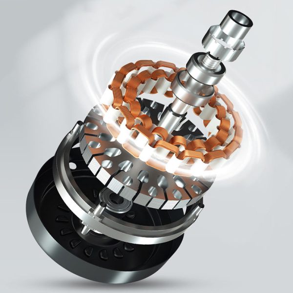 Contemporary Scandinavian Wood Acrylic PC Round LED Downrods Ceiling Fan Light For Dining Room - Image 12