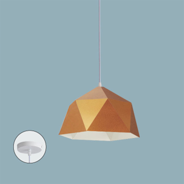 Contemporary Scandinavian Iron Geometric Polygon Rhombus 1-Light Pendant Light For Dining Room - Image 18