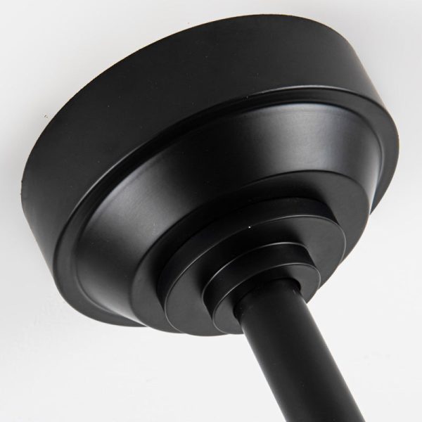 Traditional Farmhouse Twisted Cage Acrylic Glass Hardware ABS 1-Light Downrods Ceiling Fan Light For Bedroom - Image 9