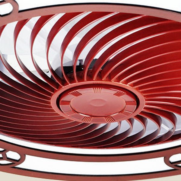 Traditional Chinese Round Wealth Pattern Wood Acrylic Copper ABS LED Flush Mount Ceiling Fan Light For Bedroom - Image 9