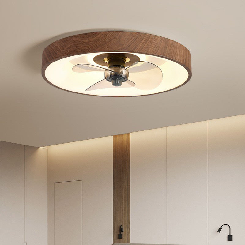 BS-Lighting-LX02027-1-42fd9ef9-2044-4201-8375-0af5deebb629.jpg Modern Simplicity Round Iron Copper Acrylic LED Flush Mount Ceiling Fan Light For Bedroom - Image 1