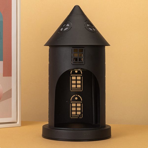 Contemporary Nordic Iron Pointed Arches Castle Cartoon Character 1-Light Melting Wax Table Lamp For Bedroom - Image 10
