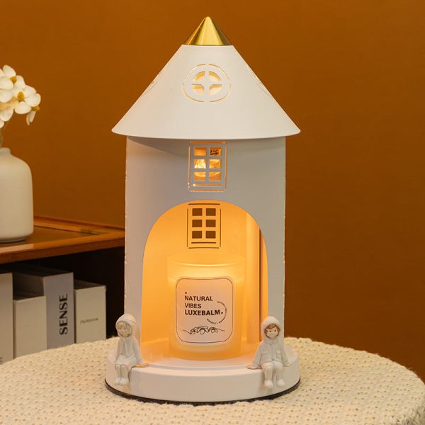 Contemporary Nordic Iron Pointed Arches Castle Cartoon Character 1-Light Melting Wax Table Lamp For Bedroom - Image 16