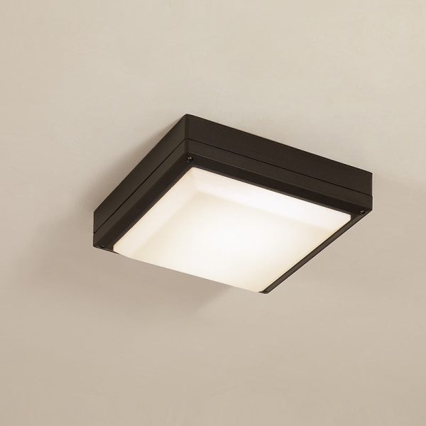 Modern Simplicity Waterproof Aluminum Acrylic Square Line LED Outdoor Flush Mount Ceiling Light For Outdoor Patio - Image 15