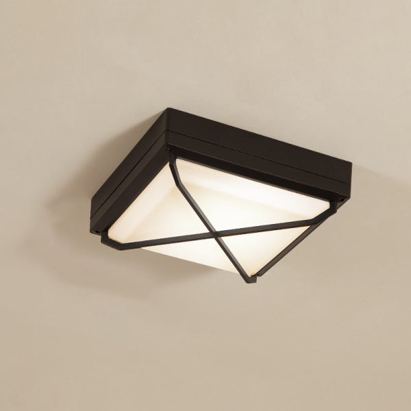 Modern Simplicity Waterproof Aluminum Acrylic Square Line LED Outdoor Flush Mount Ceiling Light For Outdoor Patio - Image 17