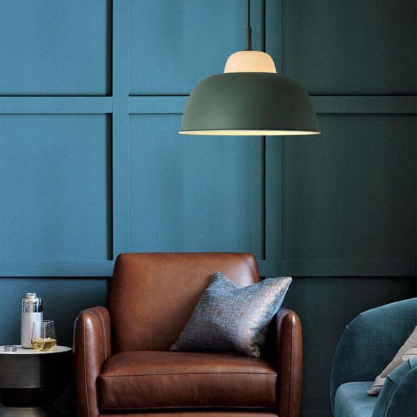 Nordic Creative Macaron Aluminum 1-Light Dome Pendant Light - Image 14