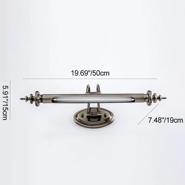 Modern Cylindrical Aluminum 1-Light LED Mirror Front Light - Image 11