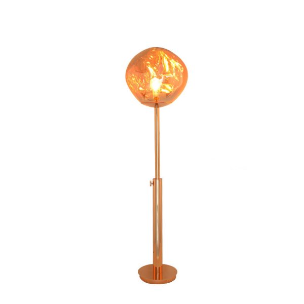 Contemporary Nordic Lava Irregular Circle Adjustable Height Acrylic PVC 1 - Light Standing Floor Lamp For Living Room - Image 14