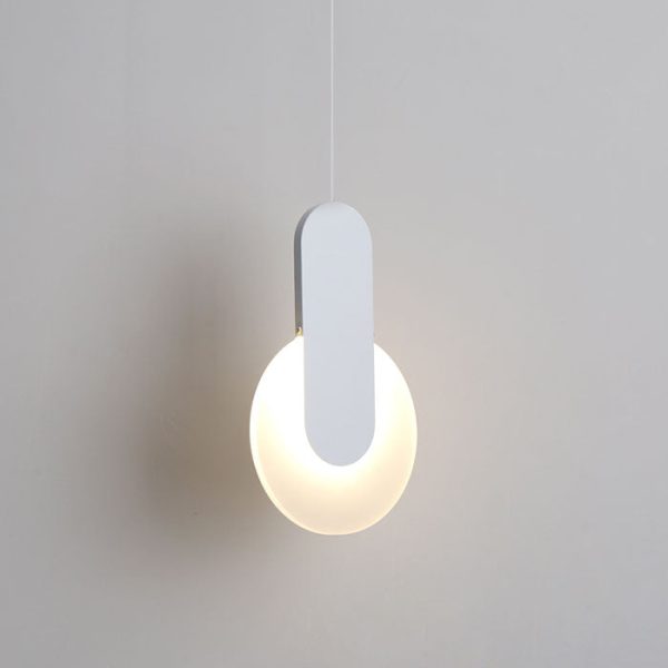 Modern Minimalist Metal Round Shape 1-Light LED Pendant Light - Image 11