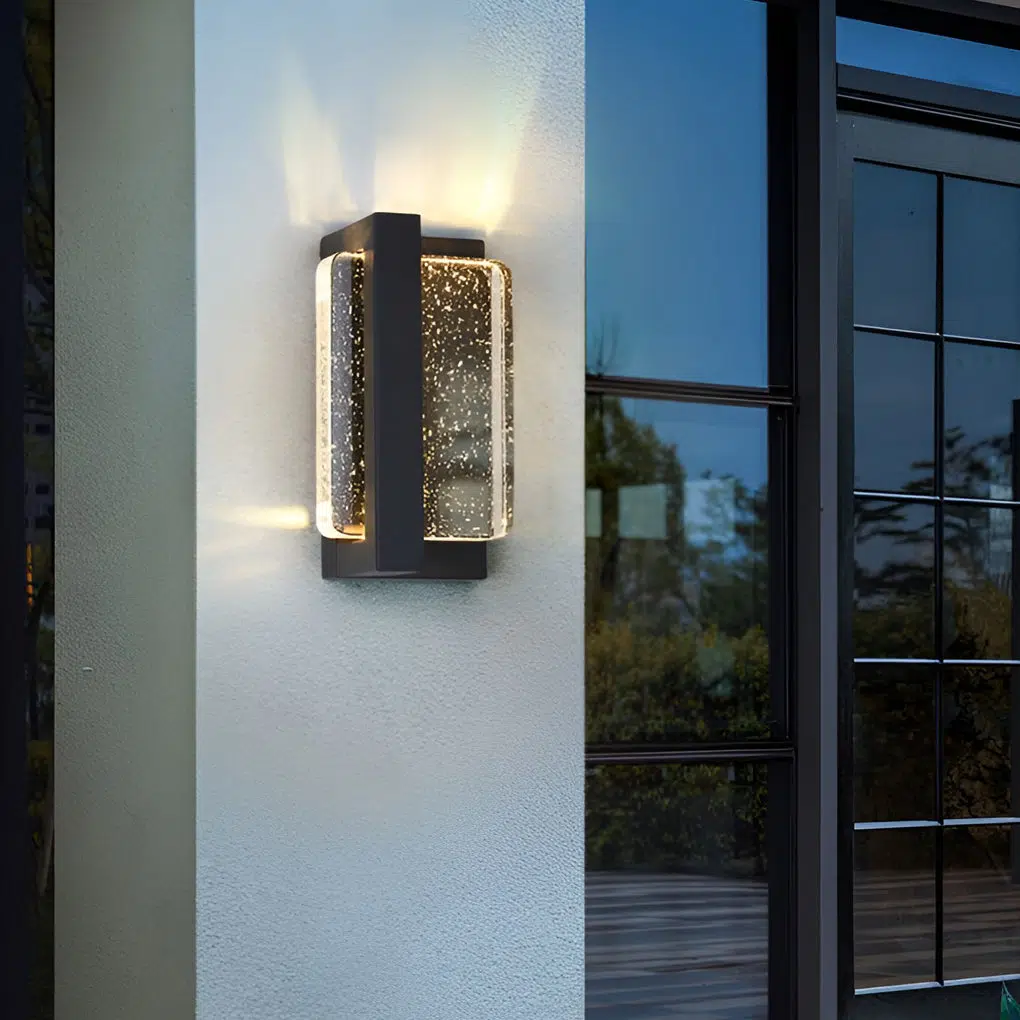 Crystal-Outdoor-Wall-Lighting.jpg Creative Crystal Waterproof Modern Outdoor Wall Lamp Wall Sconce Lighting - Image 1