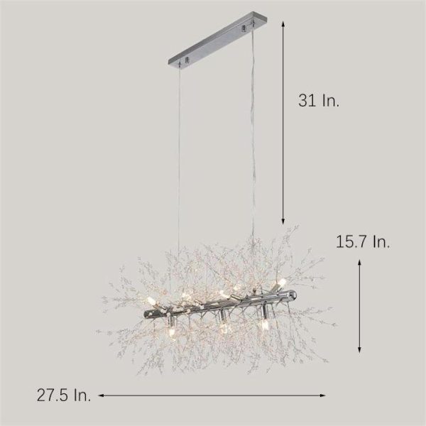Luxury Modern LED Pendant Light with Electroplated Metal & Crystal Design E26/E27 Compatible - Image 7