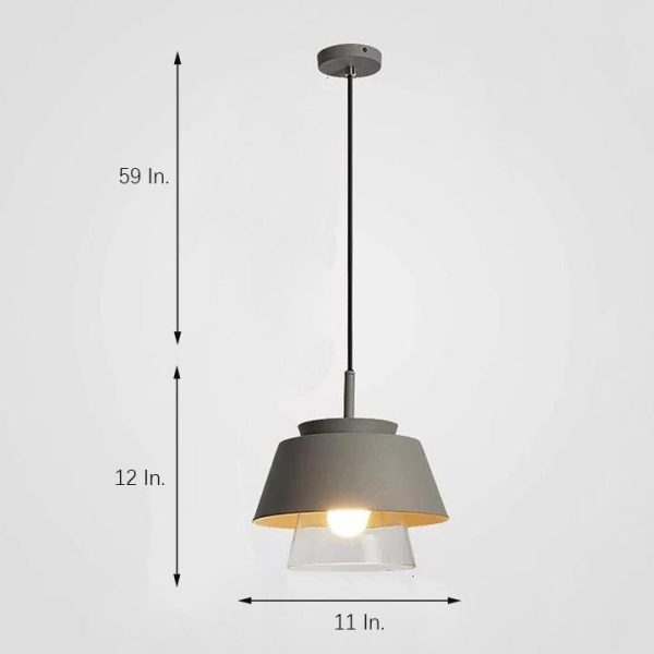 Traditional Metal Glass LED Modern Pendant Lights Hanging Lamp Island Lights - Image 7