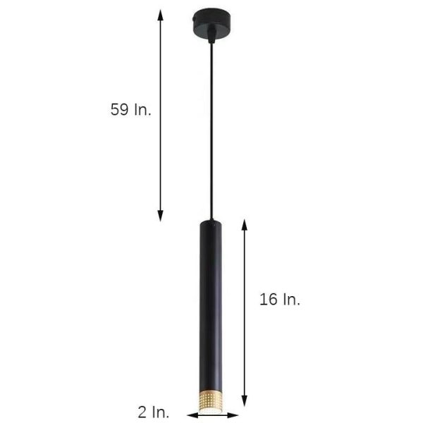 Elongated LED Industrial Linear Pendant Light Metal Island Hanging Lighting - Image 4