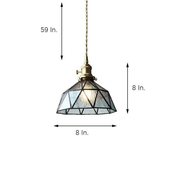 Lantern Industrial Island Kitchen Pendant Lighting Glass Metal Pendant Lighting - Image 7