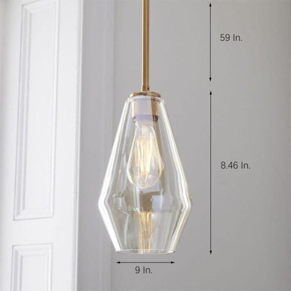 Nordic Classic Copper Glass Pendant Lights Industrial Style Droplight - Image 9